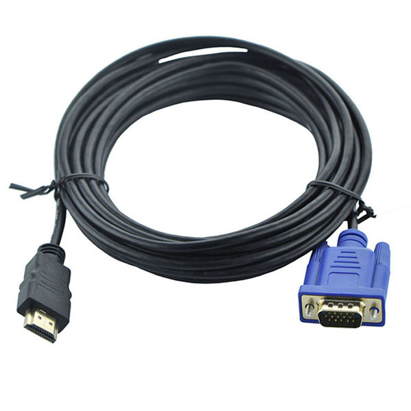 HDMI to VGA Cable 1.8m Male To Male Video Adapter Cable for Digital Signal Formats